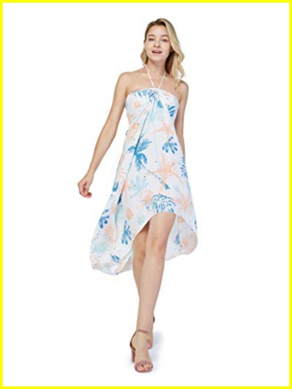 Women's Hawaiian Luau Halter Dress in Signature Prints